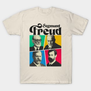 Sigmund Freud Comics Black T-Shirt